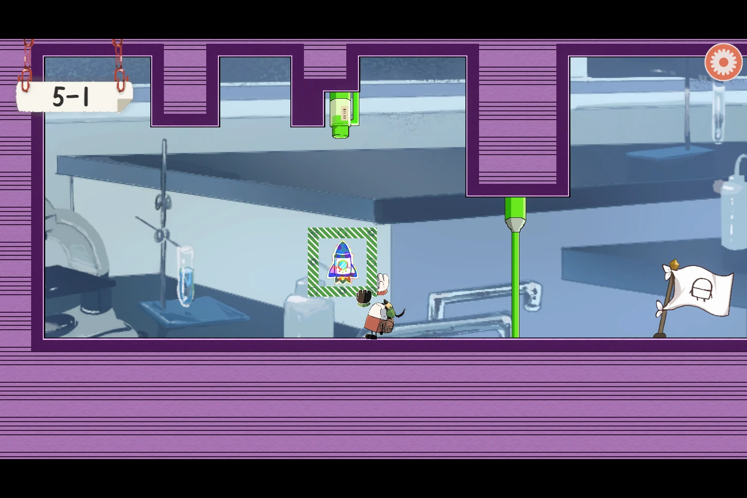 ERASER ADVENTURE:ゲーム内のステージ画面